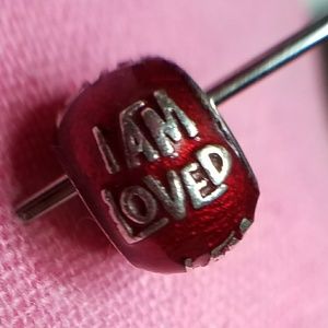Helzberg "I am loved" sterling silver charm